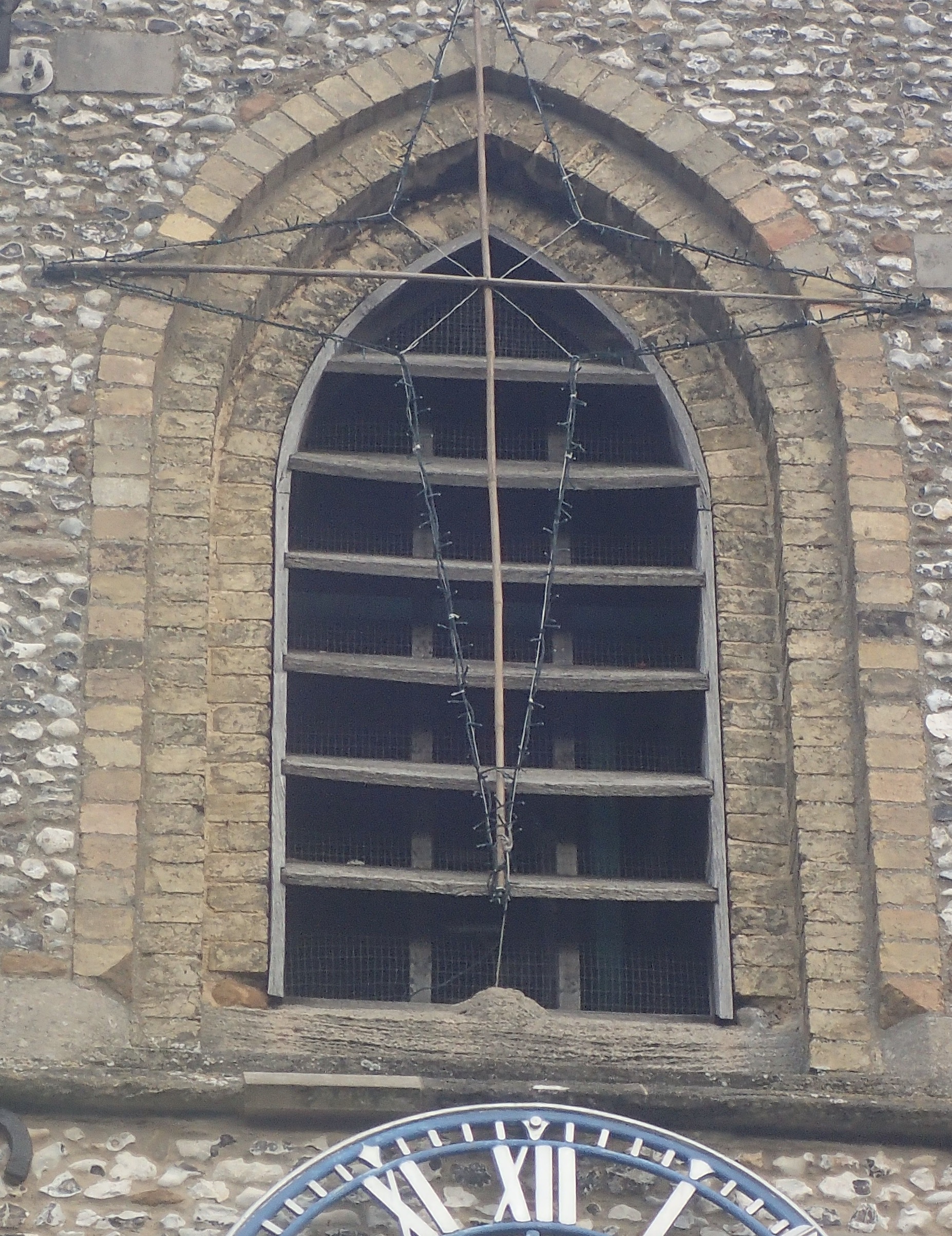 Tower south belfry window