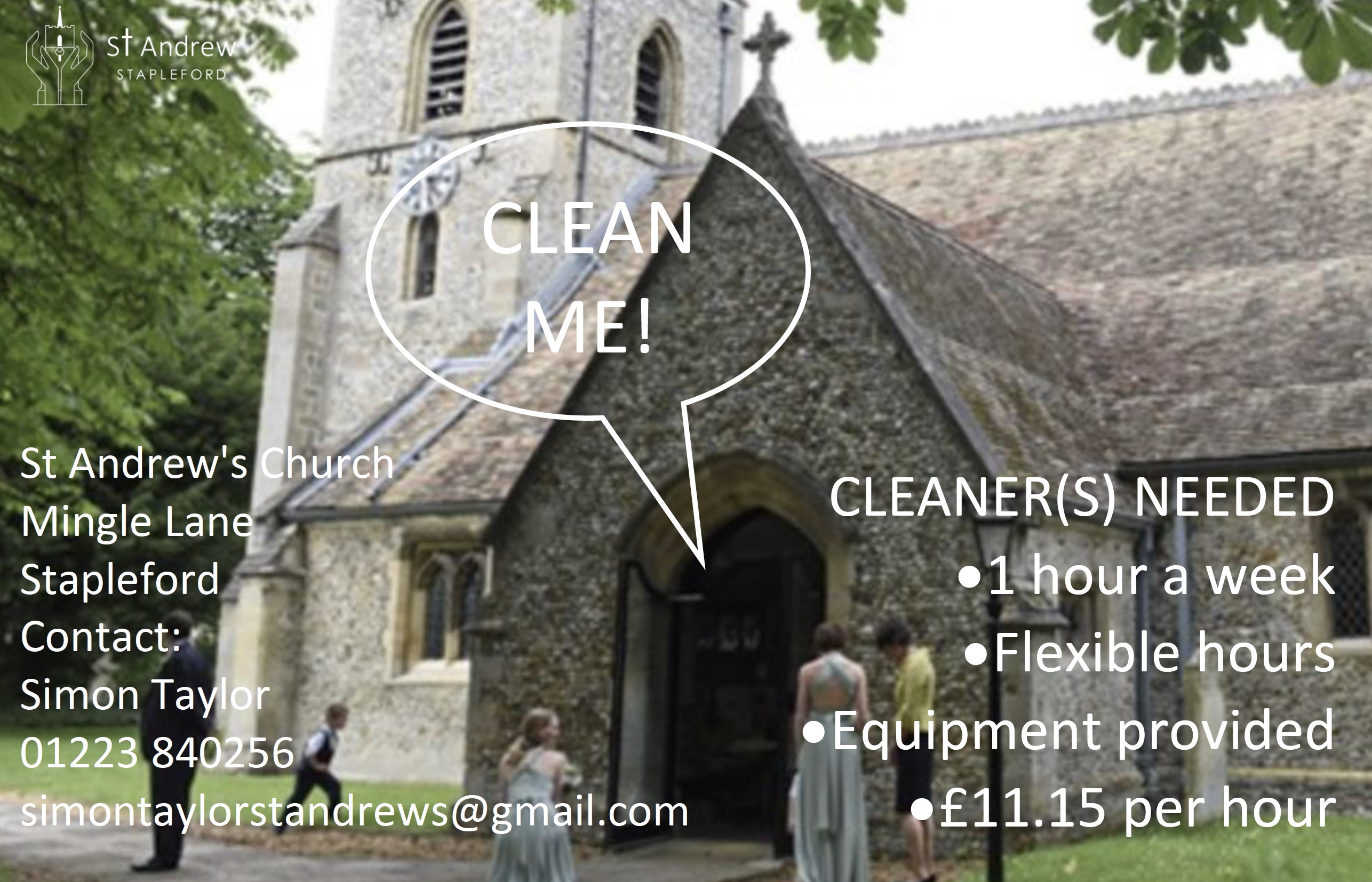 Cleaner - for church - poster 