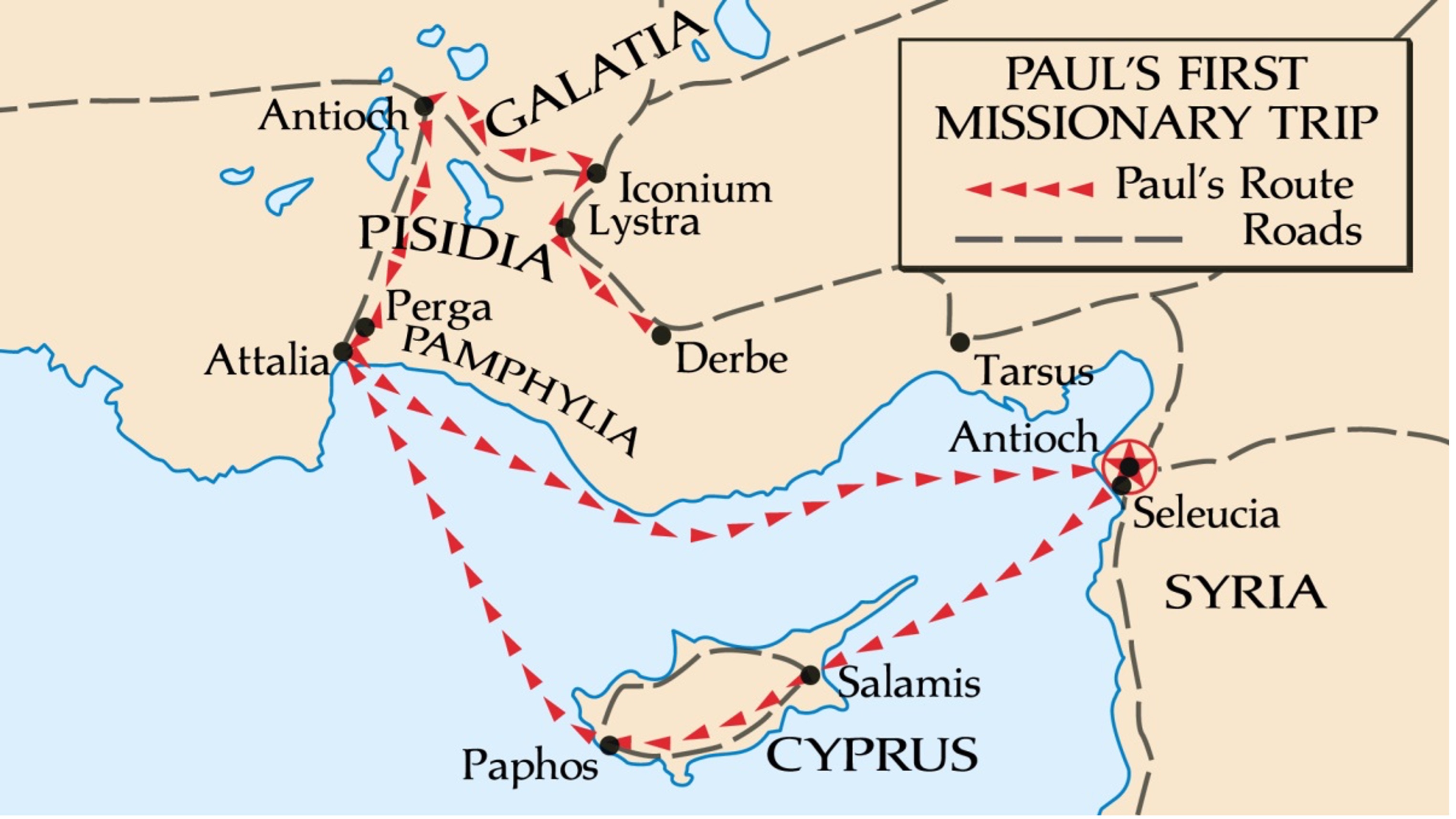 Map of journey
